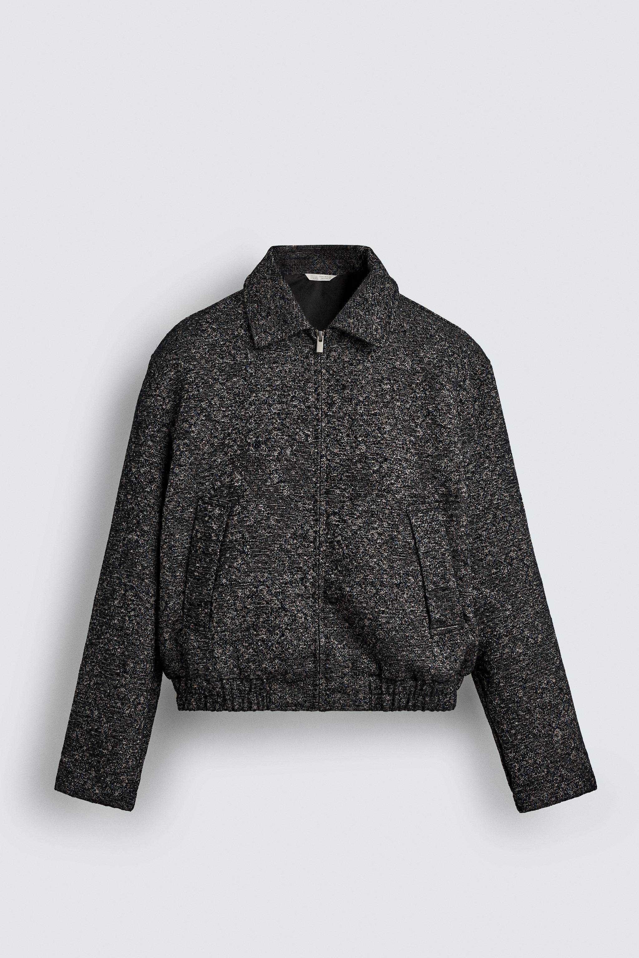 TEXTURED JACQUARD JACKET